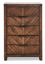 Nathan 5-Drawer Chest - Brown