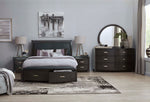Cinema 6-Piece Queen Storage Bedroom Package - Charcoal