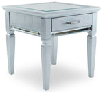 Allura End Table - Silver Grey