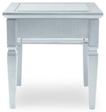 Allura End Table - Silver Grey