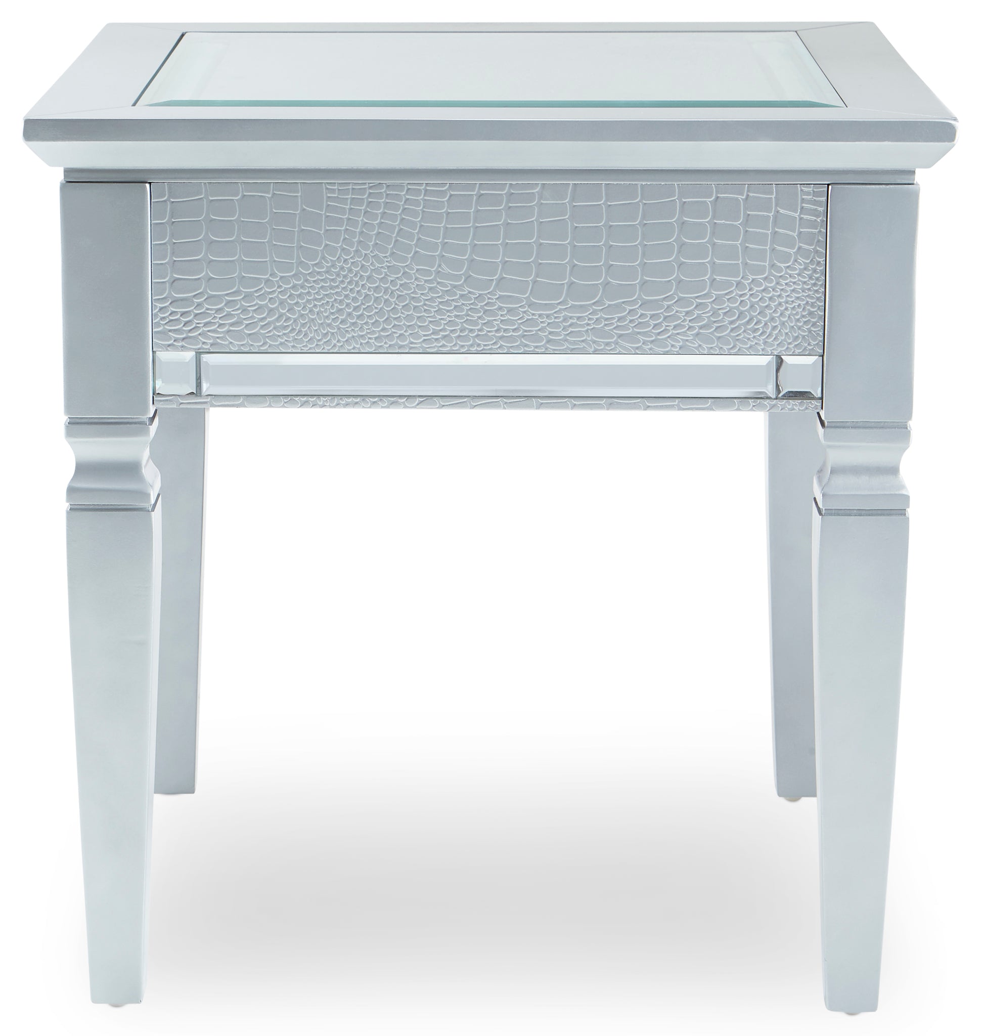 Allura End Table - Silver Grey