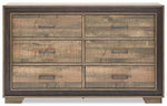 Orlando 6-Piece King Bedroom Package - Weathered Brown