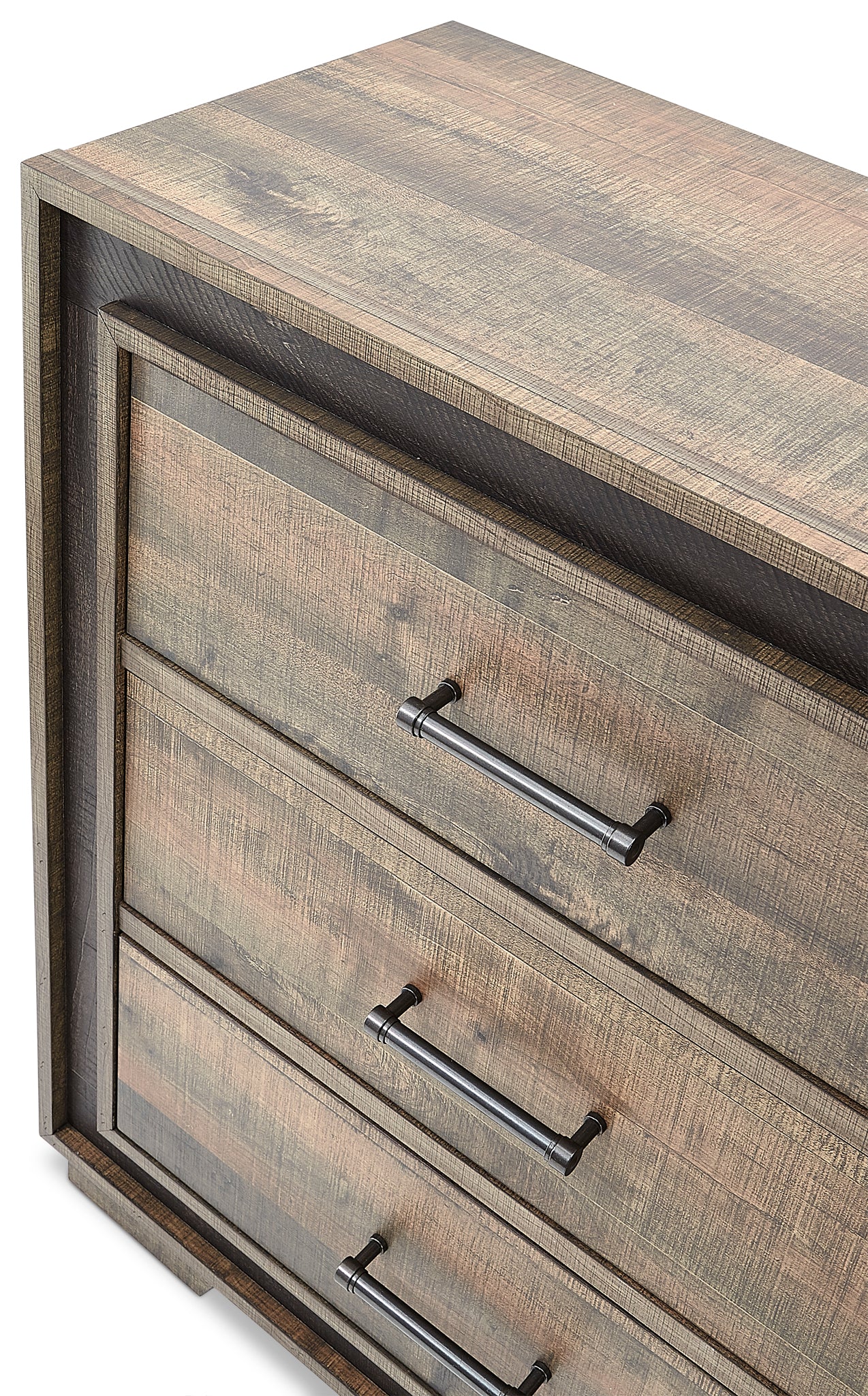 Orlando 6 Drawer Dresser - Weathered Brown