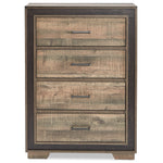 Orlando 4 Drawer Chest - Weathered Brown