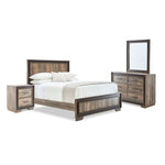 Orlando 6-Piece Queen Bedroom Package - Weathered Brown