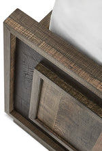 Orlando 3-Piece King Bed - Weathered Brown