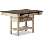 Harold Counter Height Dining Table - Antique White