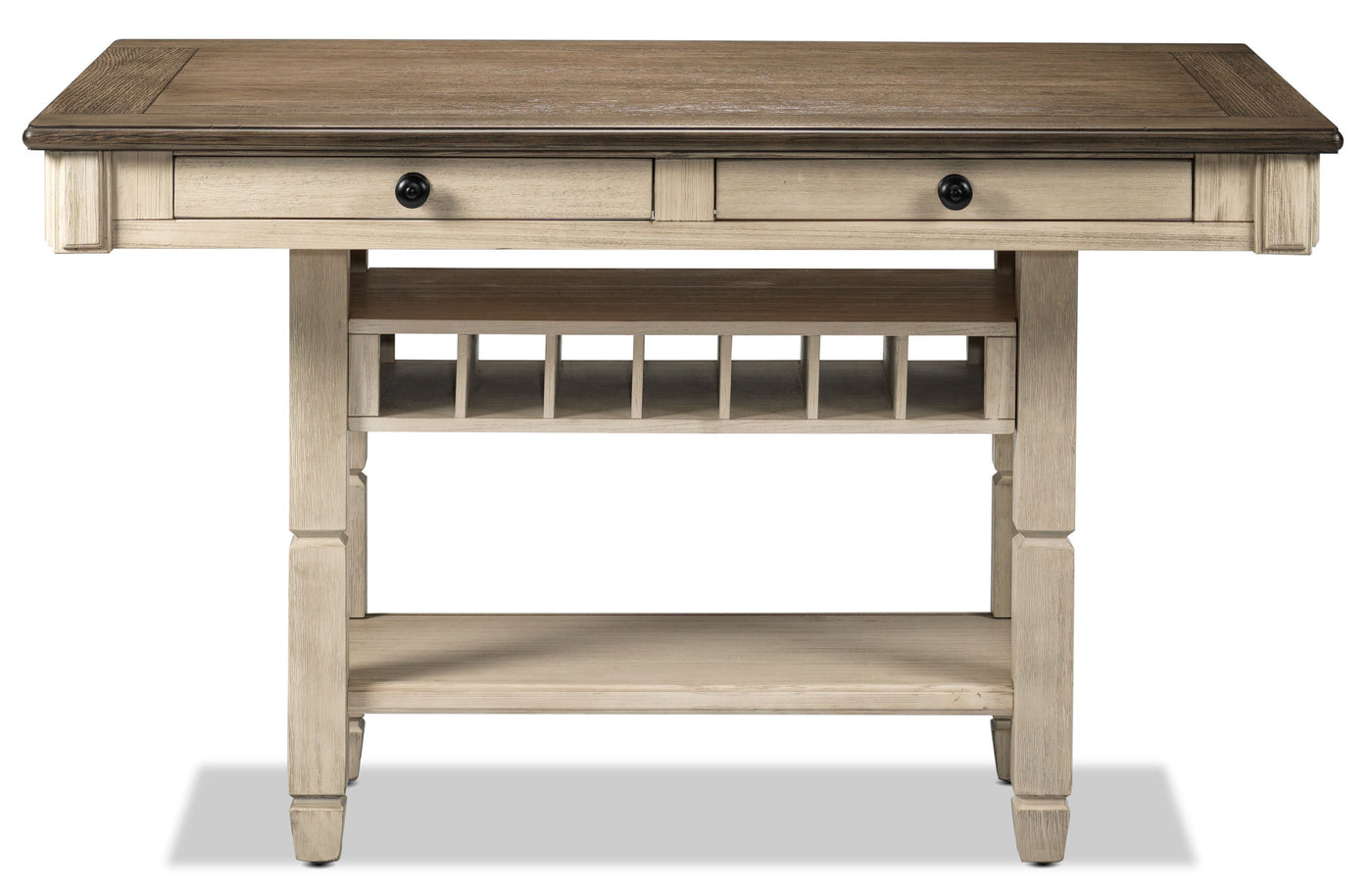 Harold Counter Height Dining Table - Antique White