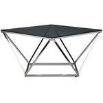 Skylar 31.5" Coffee Table - Silver and Black