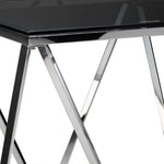 Skylar 31.5" Coffee Table - Silver and Black