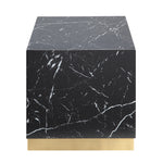 Helios End Table - Black and Gold