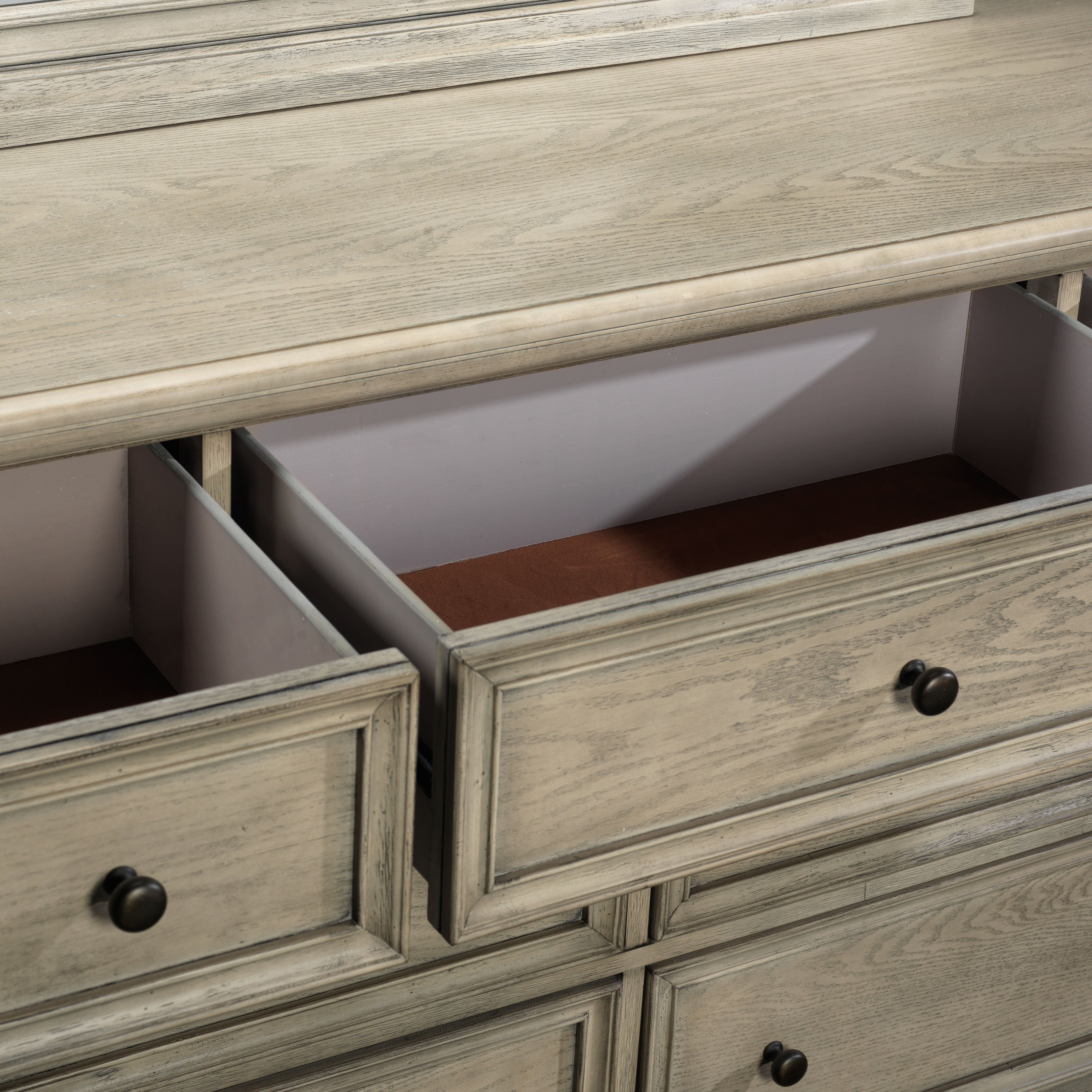 Emma 7-Drawer Dresser - Oak