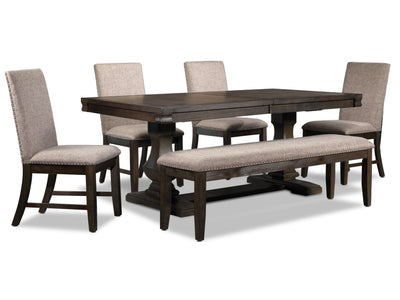 Cambridge 6-Piece Dining Room Set - Dark Brown