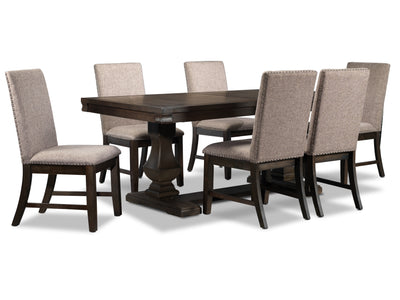 Cambridge 7-Piece Dining Room Set - Dark Brown