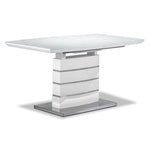 Danny 7-Piece Dining Set - White and Dark Grey