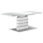 Danny 7-Piece Dining Set - White and Dark Grey