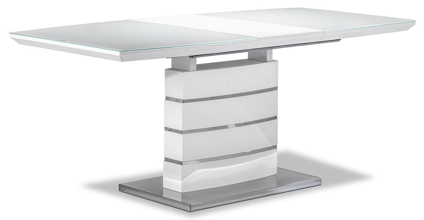 Danny 7-Piece Dining Set - White and Dark Grey
