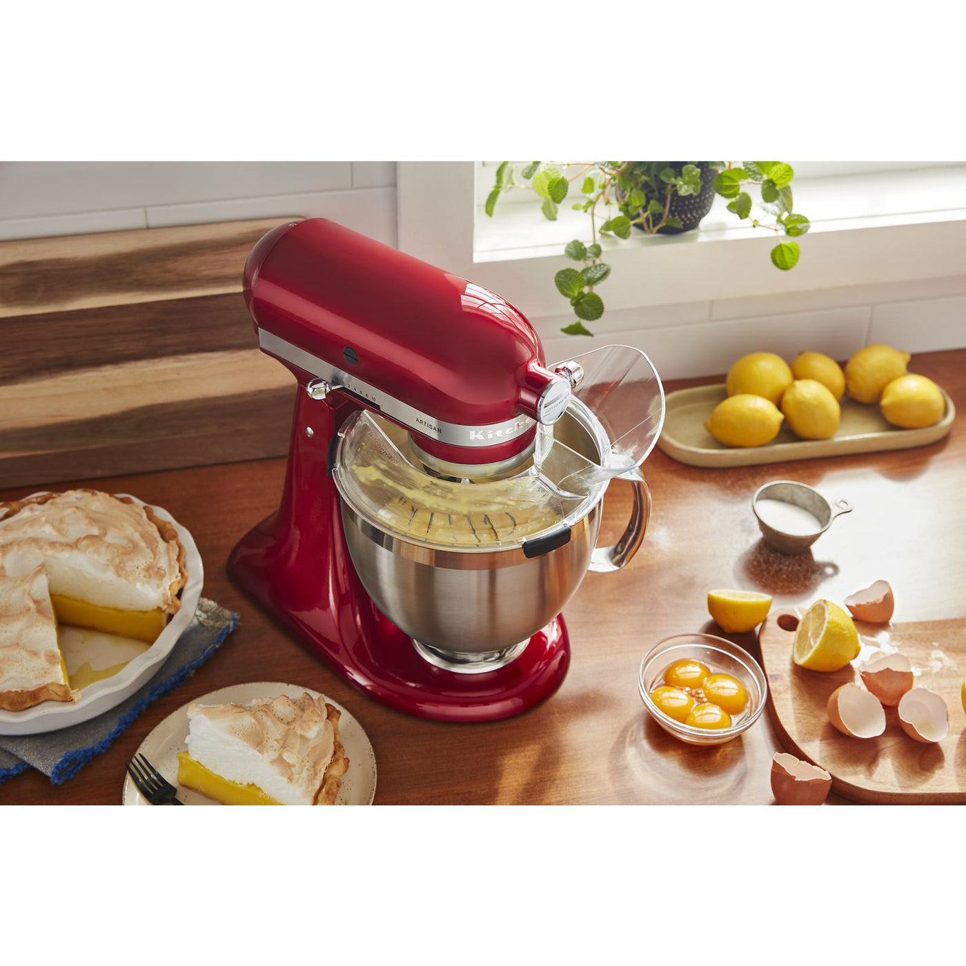 KitchenAid Candy Apple Red Artisan® Series Tilt-Head Stand Mixer with Premium Accessory Pack - KSM195PSCA