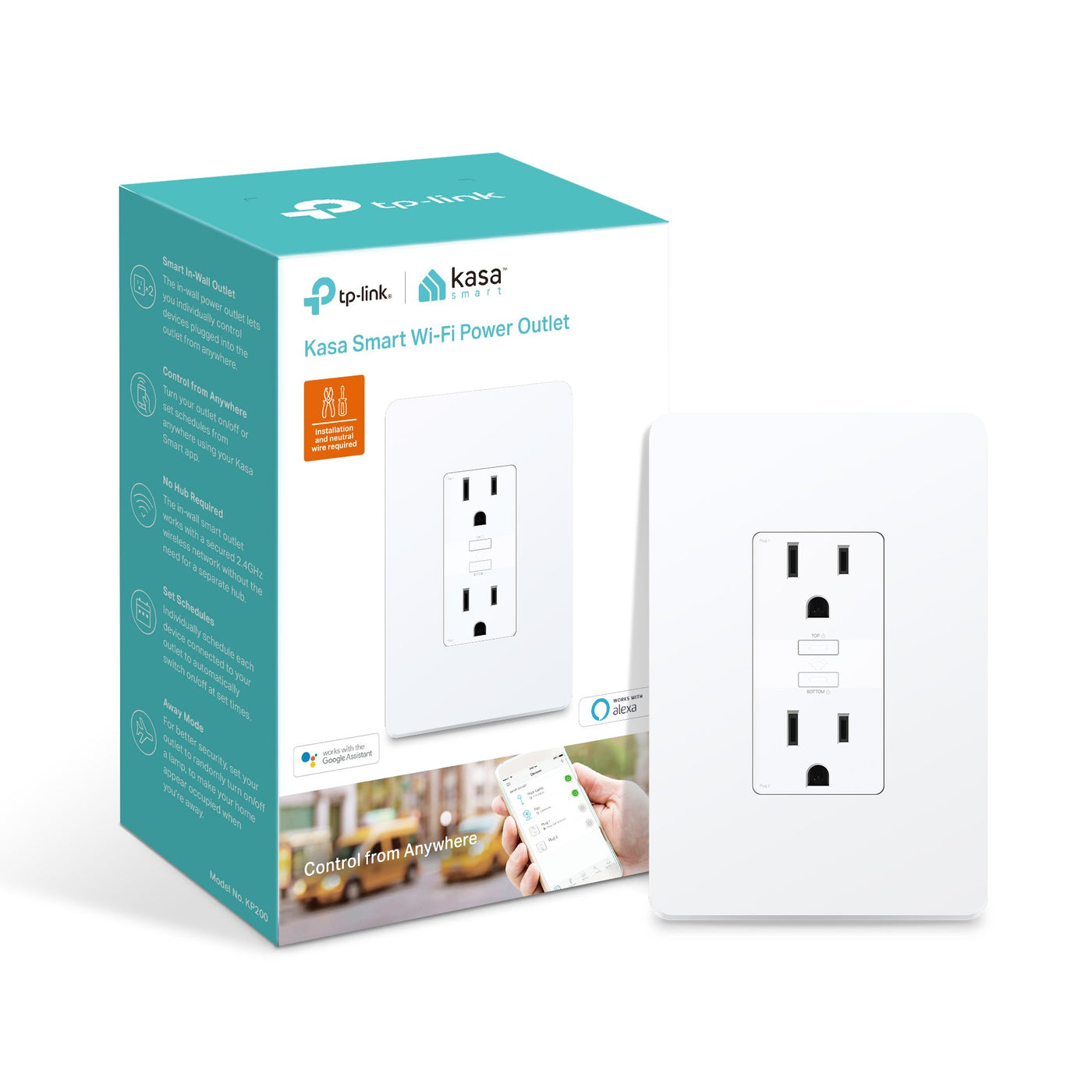 TP-Link Smart Wi-Fi Power Outlet - TPL-KP200