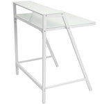 2-tier Contemporary Desk - White