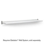 48 Solid Shelf - Hammered White Wall Accessory