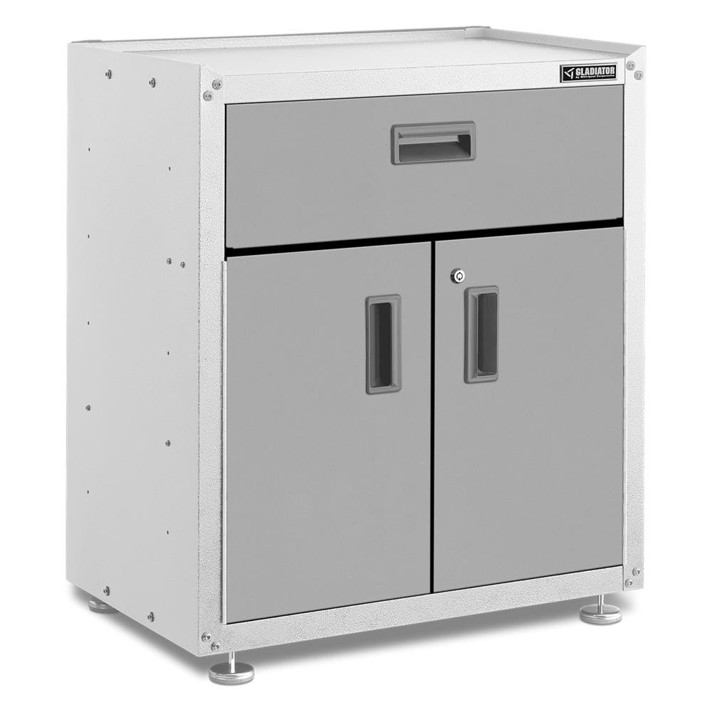 Ready-to-assemble 3/4-door Modular Gearbox - Gray Slate Storage Solution