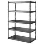 48 Wide Ez Connect Rack With Five 24 Deep Shelves - Hammered Granite Wall Accessory