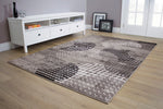 Paladin 7'10" X 10'6" Ink Pad Rug - Grey Black  Area Rug
