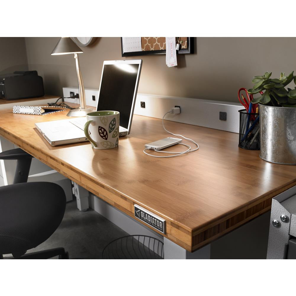 6' Wide 9-outlet Workbench Powerstrip - White Storage Solution