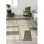 Ollie 7'10" X 10'10" Abstract Pen Drawing Rug - Grey  Area Rug