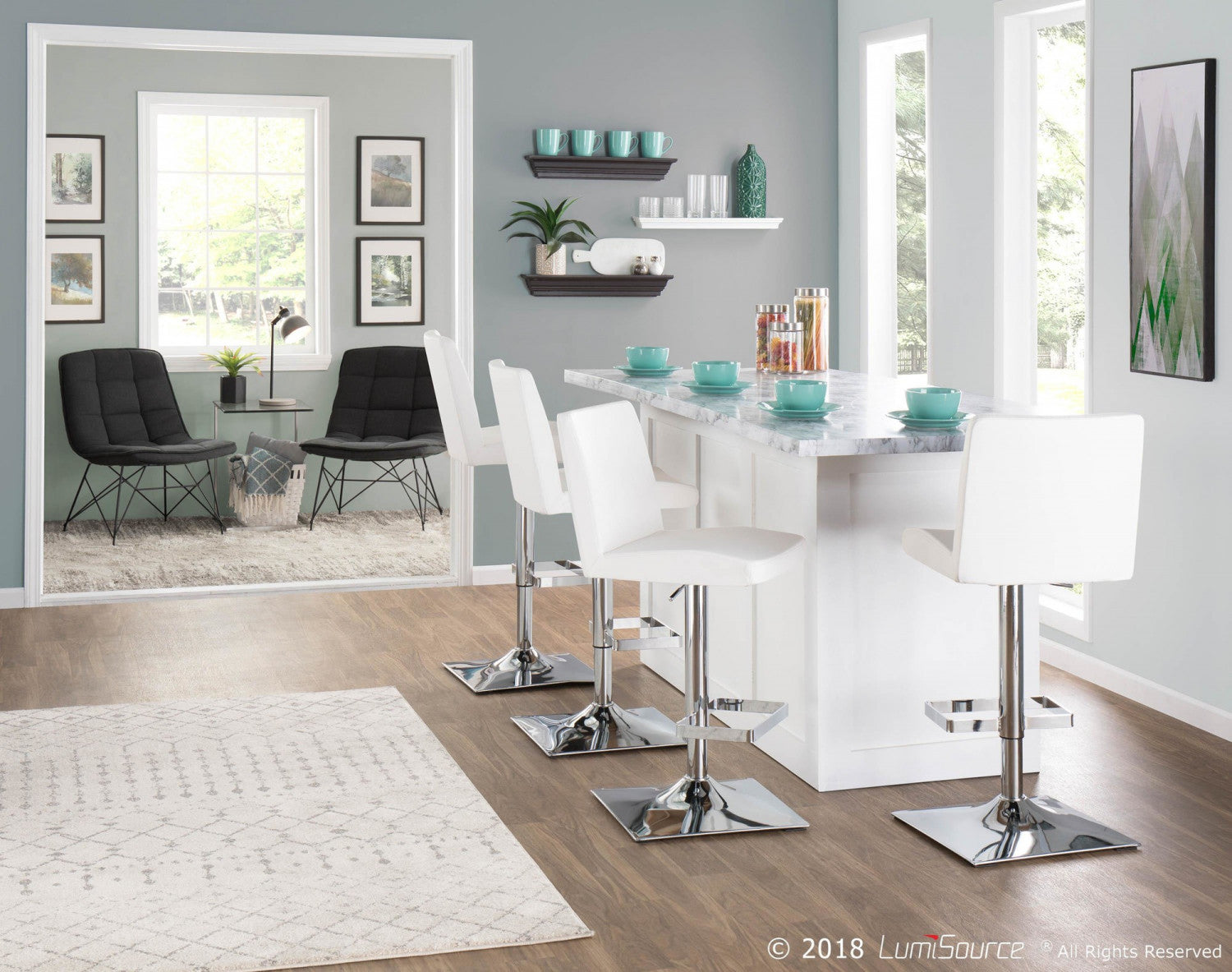 Zenn 15.75" Accent Table - Stainless Steel