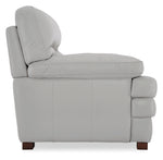 Francavilla Leather Loveseat - Light Grey