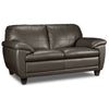Leonardo Leather Loveseat - Taupe