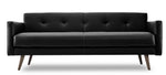 Giovanna Leather Sofa - Black
