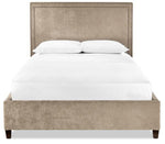 Cloud 3-Piece Twin Upholstered Bed - Tan