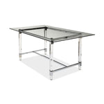 Mylah 7-Piece Dining Set - Grey, Glass
