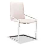 Mylah 5-Piece Dining Set - White, Glass