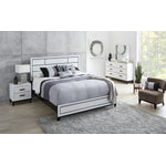 Fog 6-Piece Full Bedroom Package - White, Black