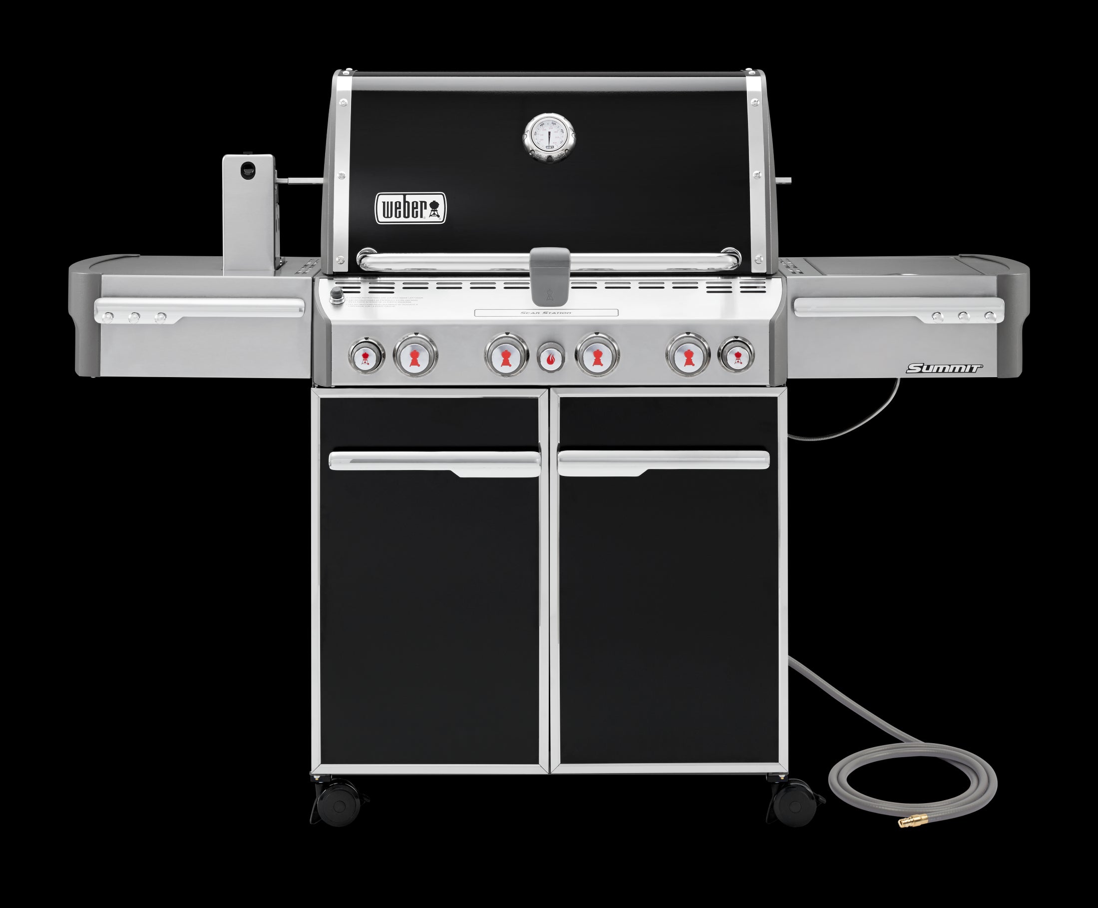 Weber Summit E-470 4-Burner 88,800 BTU Natural Gas BBQ in Black - 7271001