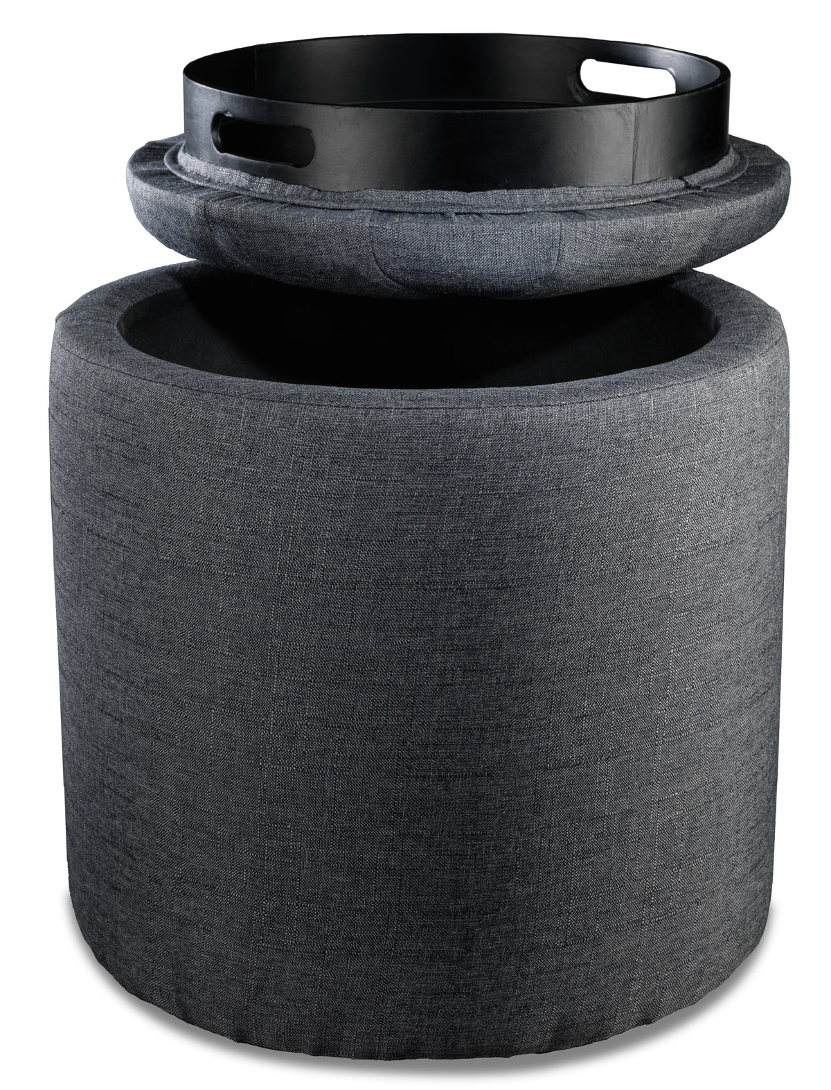 Yara Ottoman - Dark Grey