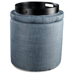 Yara Ottoman - Blue