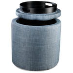 Yara Ottoman - Blue