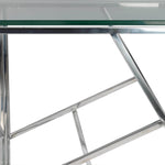 Lexie 21" End Table - Stainless Steel