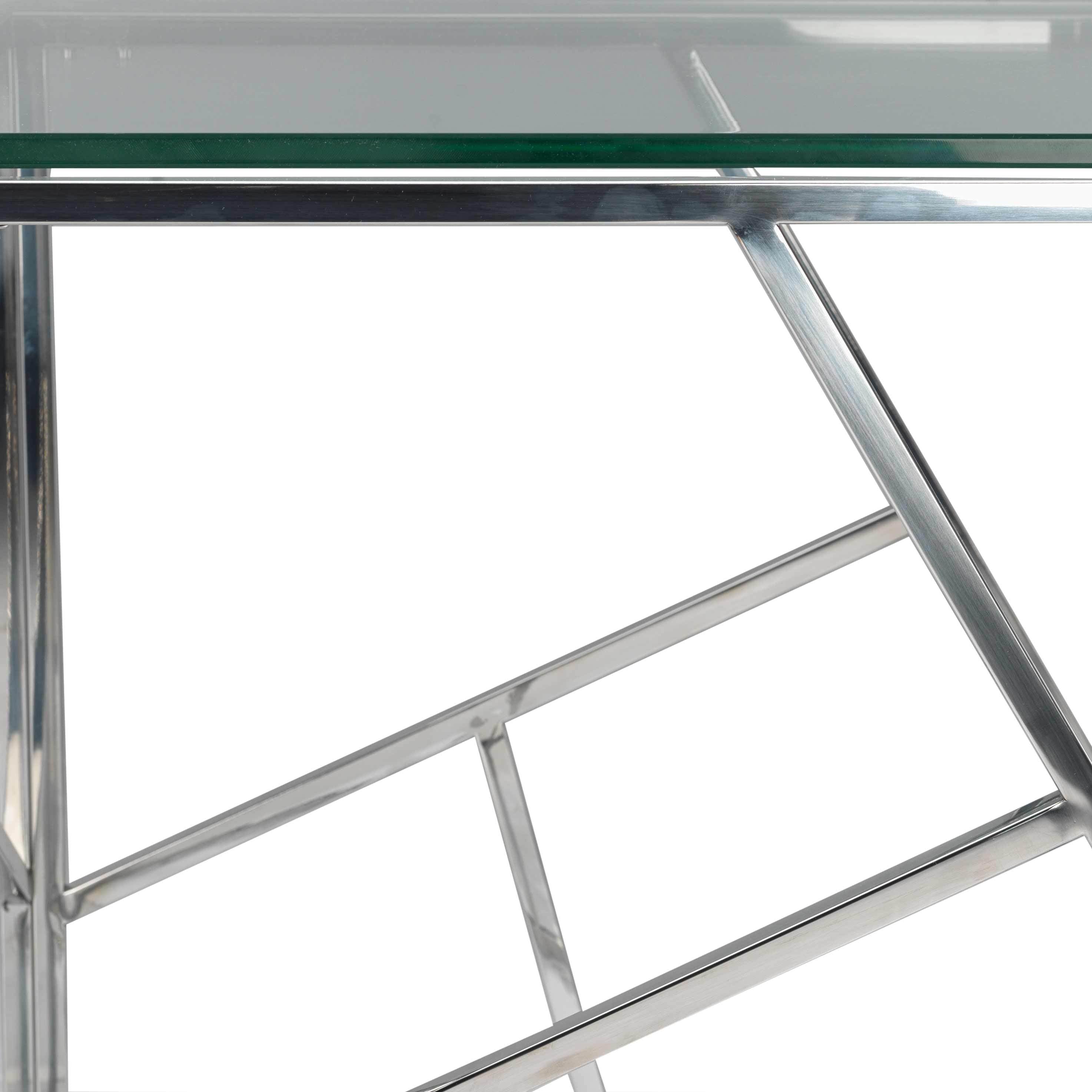 Lexie Coffee Table - Stainless Steel