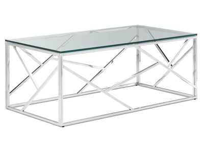 Lexie Coffee Table - Stainless Steel