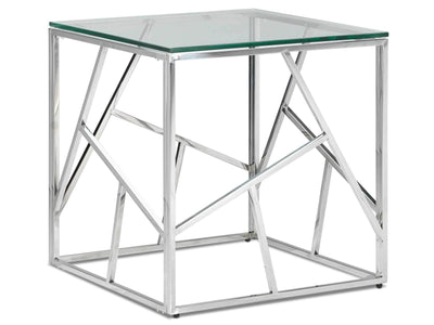 Lexie End Table - Stainless Steel