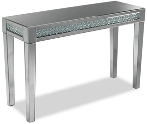 Aria Sofa Table - Mirrored Glass