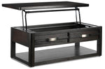 Manila 48" Lift-Top Coffee Table - Brown