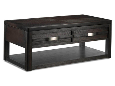 Manila 48" Lift-Top Coffee Table - Brown