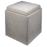 Zoey Ottoman - Grey